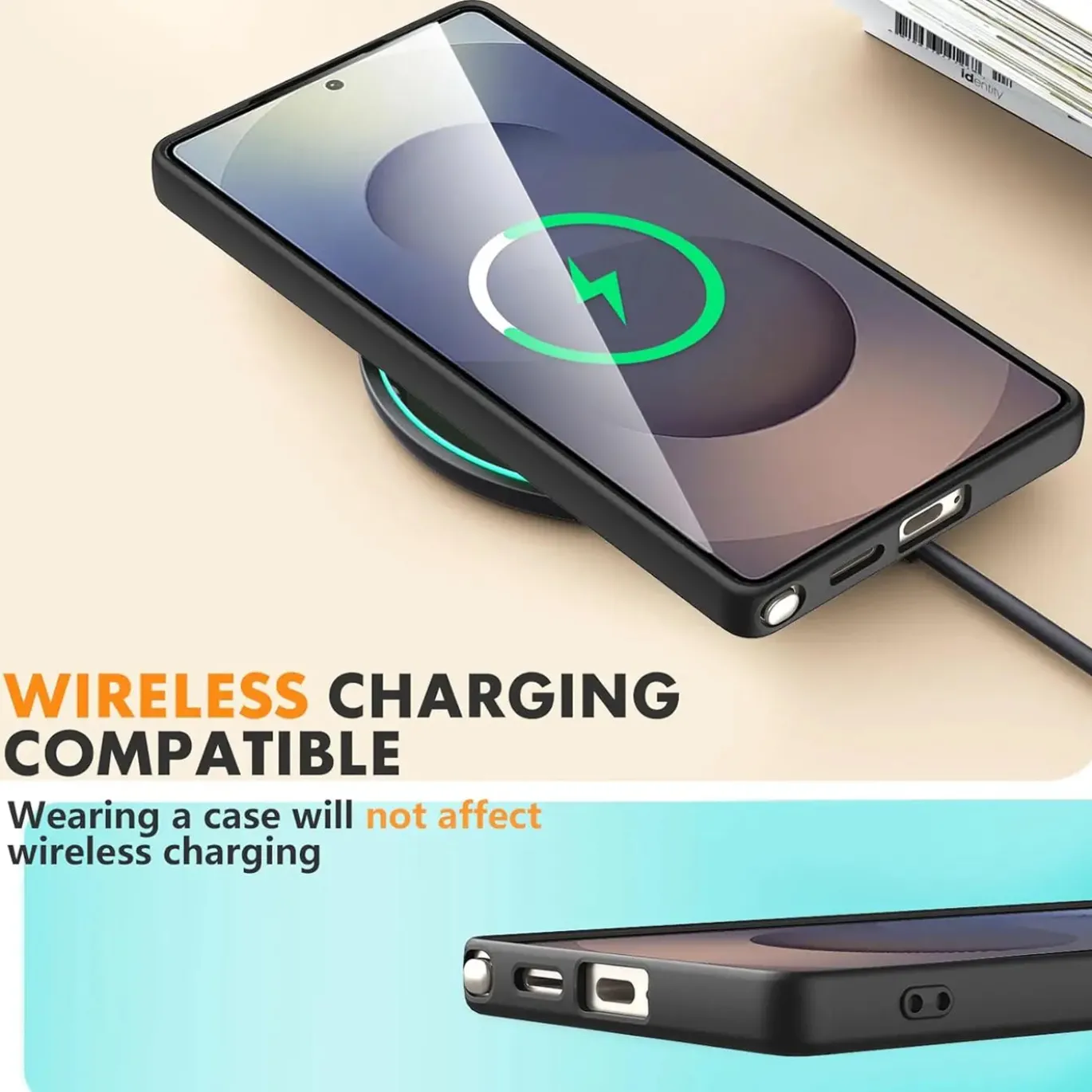 Samsung Galaxy S25 Ultra - Silikonhülle mit Kartenfach & Kameraschutz