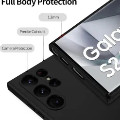 Samsung Galaxy S24 Ultra - Slim Silikon Backcover Schwarz