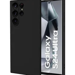 Samsung Galaxy S24 Ultra - Slim Silikon Backcover Schwarz