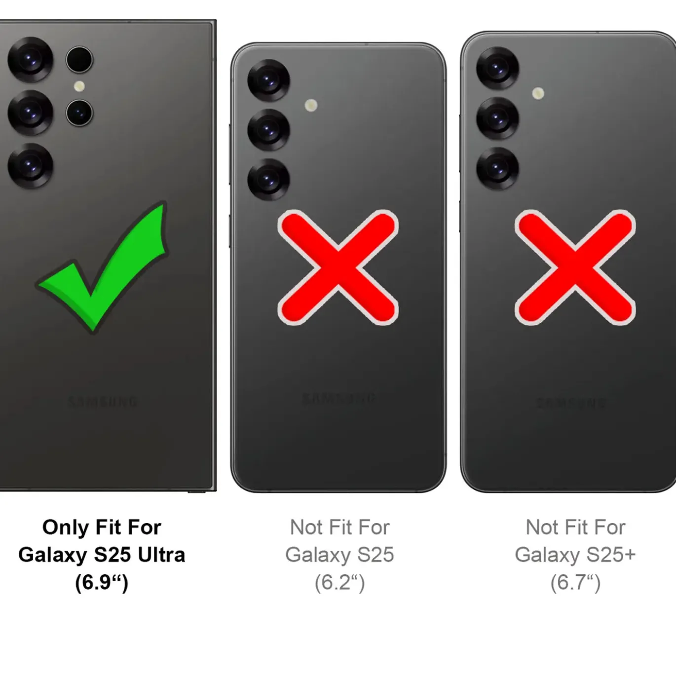 Samsung Galaxy S25 Ultra - Stoßfestes MagSafe Case in Schwarz mit halbtransparenter Rückseite