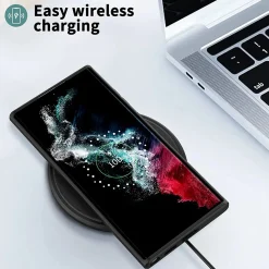 Samsung Galaxy S23 Ultra - Slim Silikon Backcover Schwarz