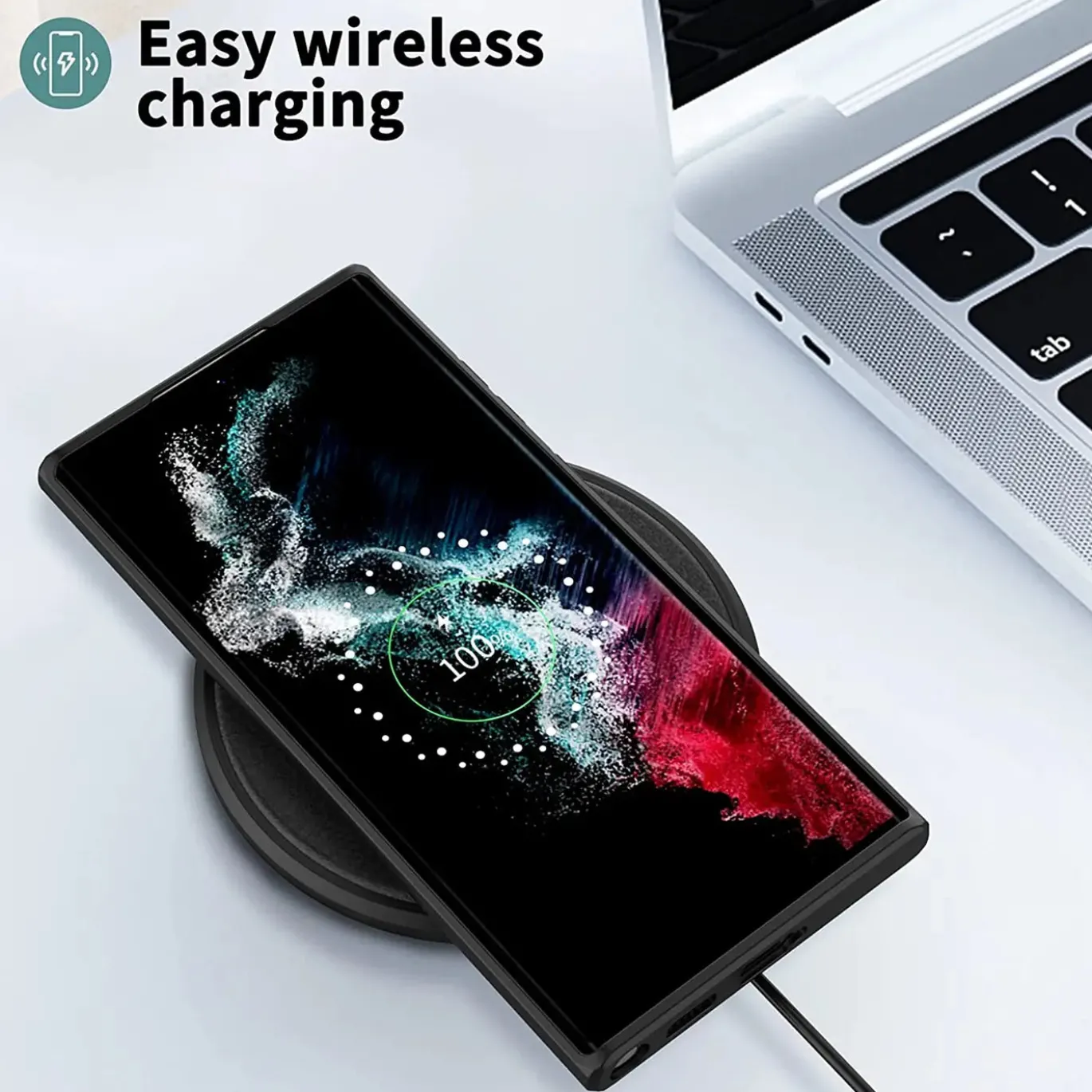 Samsung Galaxy S23 Ultra - Slim Silikon Backcover Schwarz
