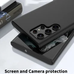 Samsung Galaxy S22 Ultra - Slim Silikon Backcover Schwarz
