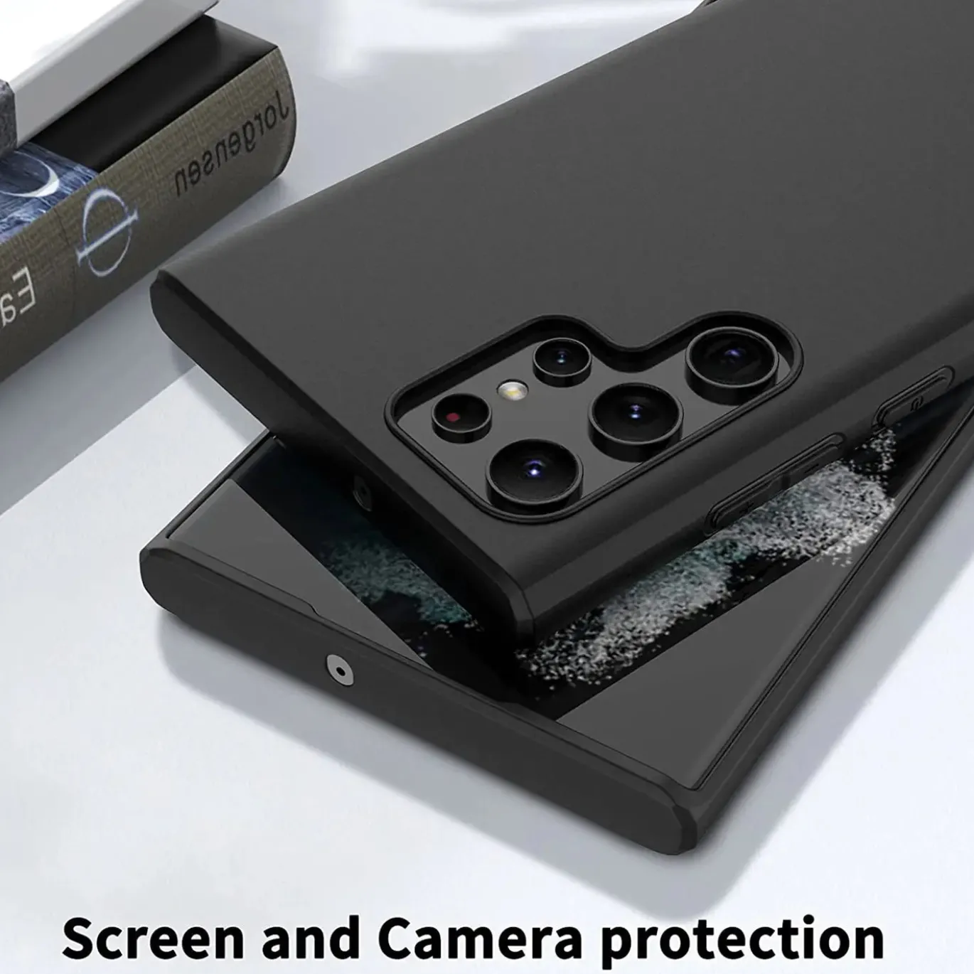 Samsung Galaxy S22 Ultra - Slim Silikon Backcover Schwarz