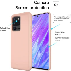 Samsung Galaxy S20 Ultra - Silikon Case mit Mikrofaser-Innenseite