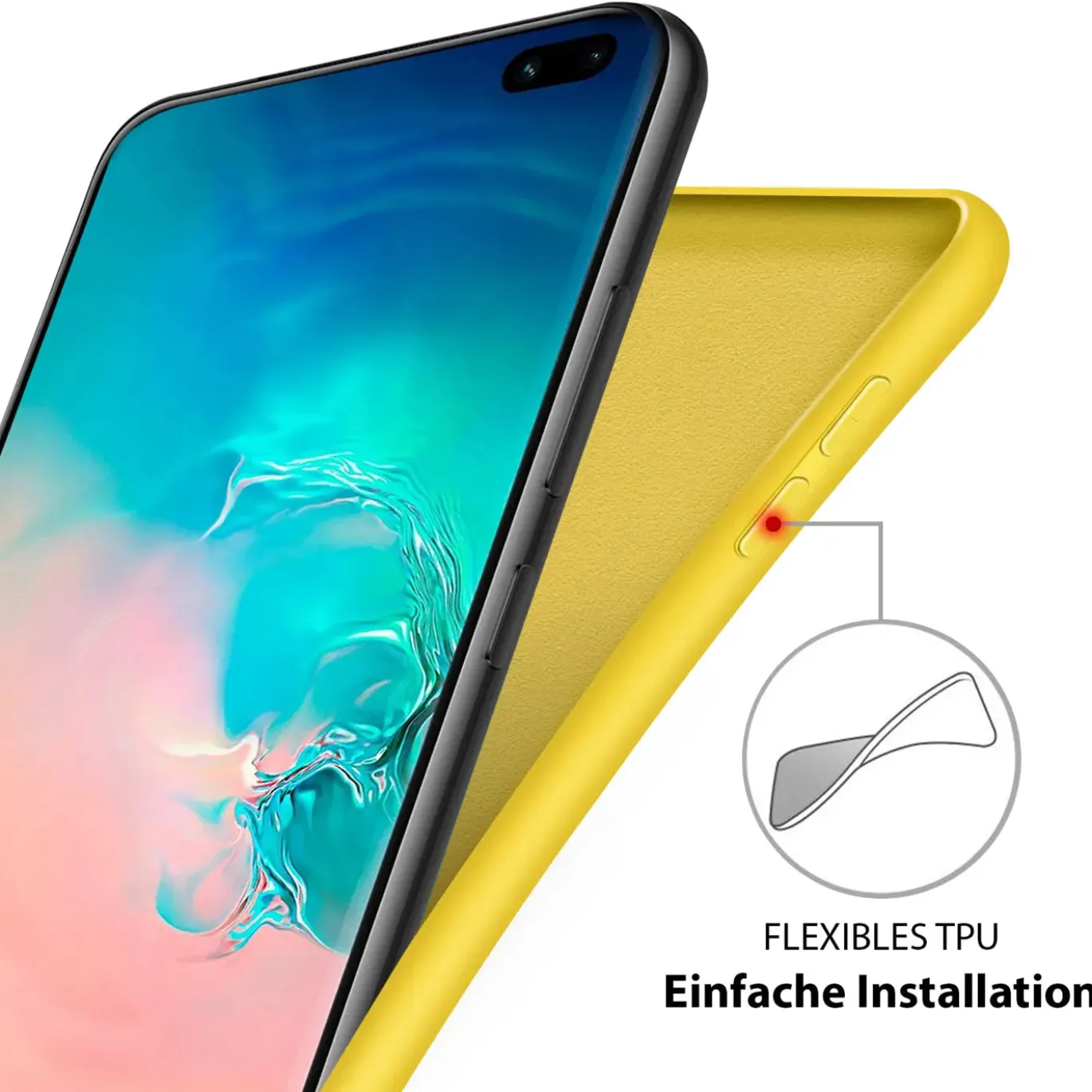 Samsung Galaxy S20 Ultra - Silikon Case mit Mikrofaser-Innenseite