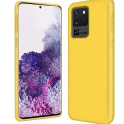 Samsung Galaxy S20 Ultra - Silikon Case mit Mikrofaser-Innenseite