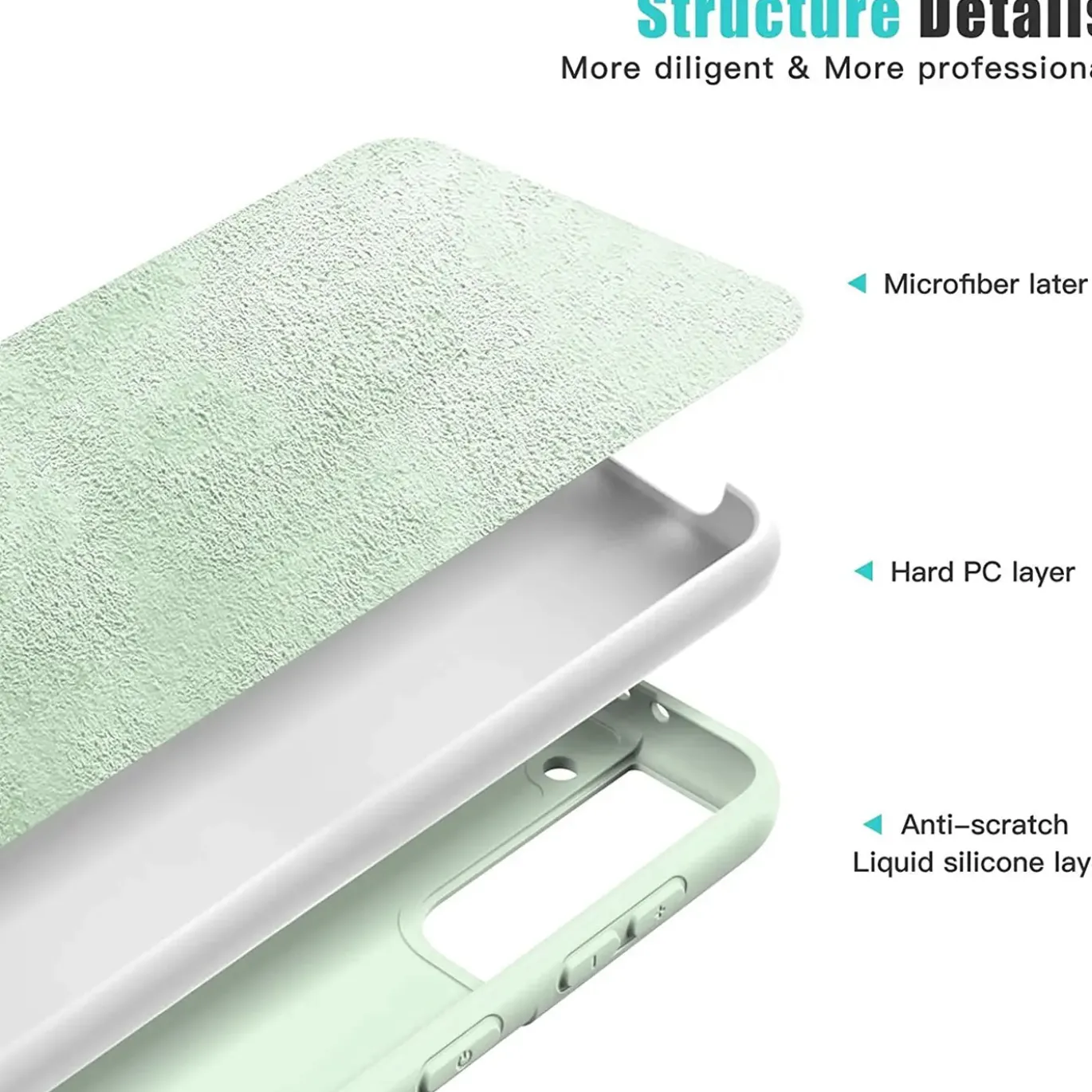 Samsung Galaxy S23 Ultra - Silikon Case mit Mikrofaser-Innenseite