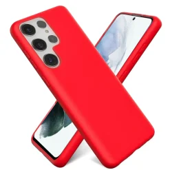 Samsung Galaxy S23 Ultra - Silikon Case mit Mikrofaser-Innenseite