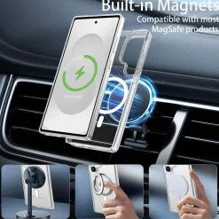 Samsung Galaxy S25 Ultra - Transparente MagSafe Silikonhülle