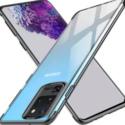 Samsung Galaxy S20 Ultra - Transparente Hülle mit Akzenten