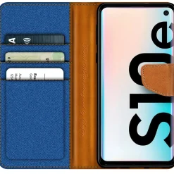 Samsung Galaxy S10e - Jeanslook Klapphülle mit Kartenfach