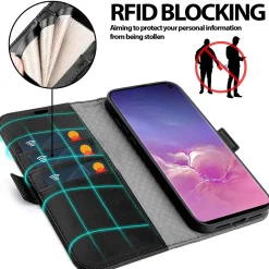 Samsung Galaxy S10e - Robuste Klapphülle mit RFID Block