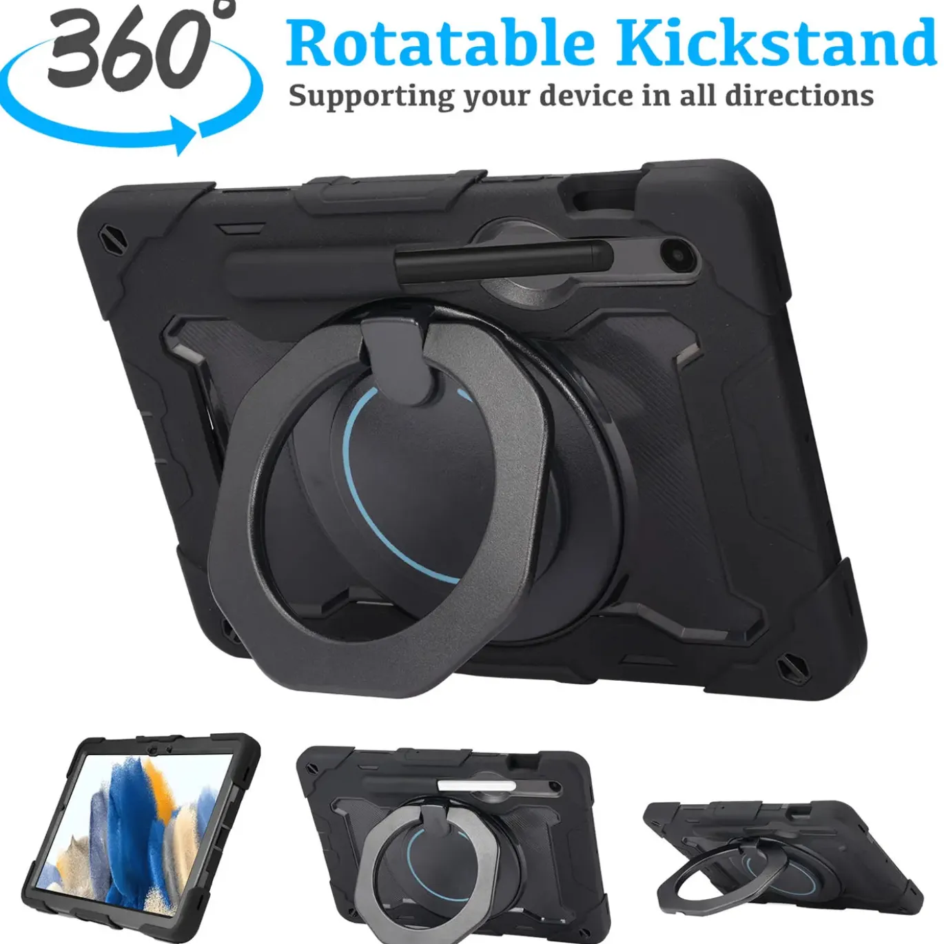 Samsung Galaxy Tab A8 10.5 2021 - Armor Case mit Ständer & Schultergurt