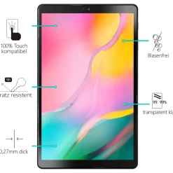 Samsung Galaxy Tab A 10.1 2019 - Panzerglas gehärtet für Display