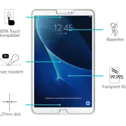 Samsung Galaxy Tab A 10.1 2016 - Panzerglas gehärtet für Display