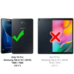 Samsung Galaxy Tab A 10.1 2016 - Tablet TPU Hülle Schwarz