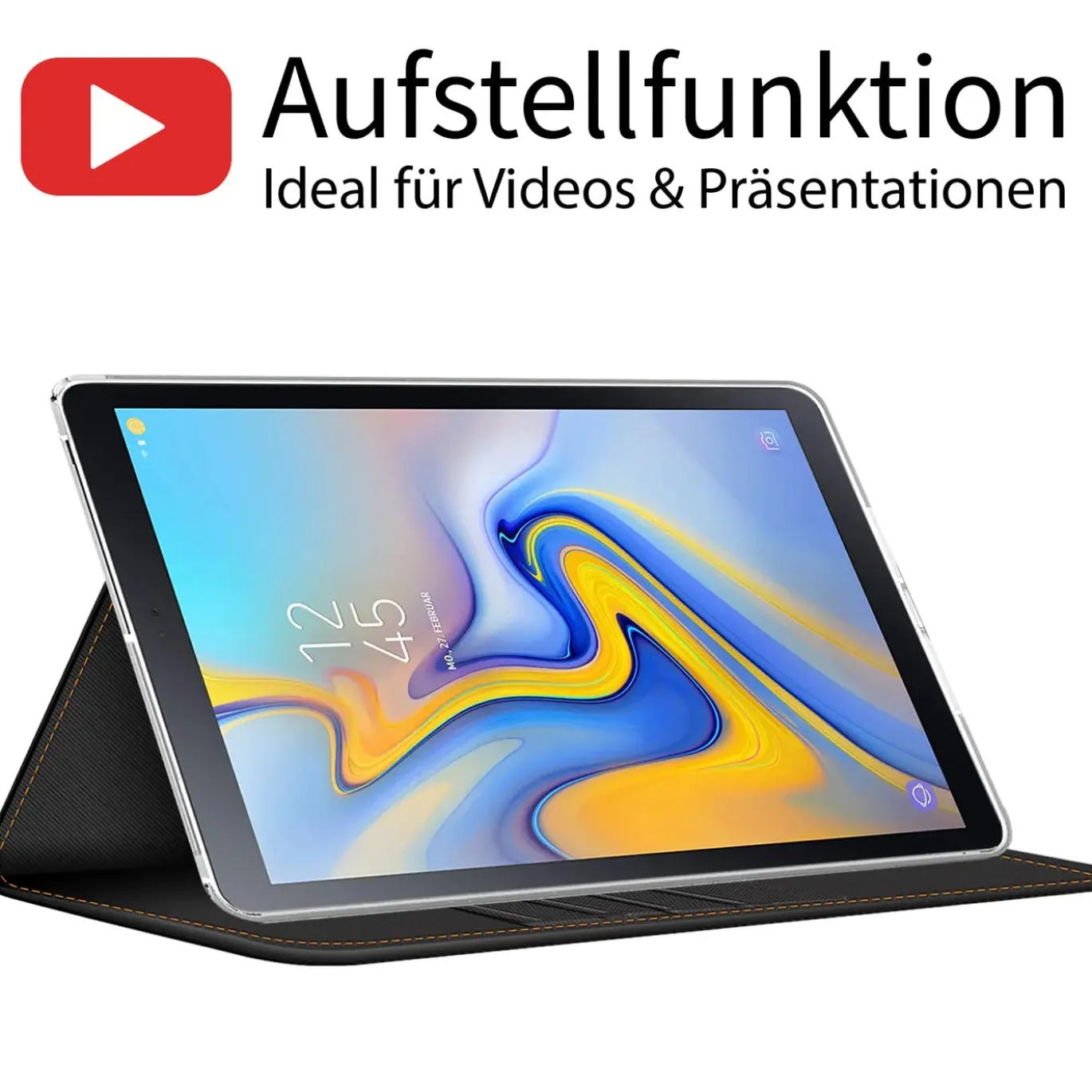 Samsung Galaxy Tab A 10.1 2019 - Tablet Klapphülle im Jeanslook