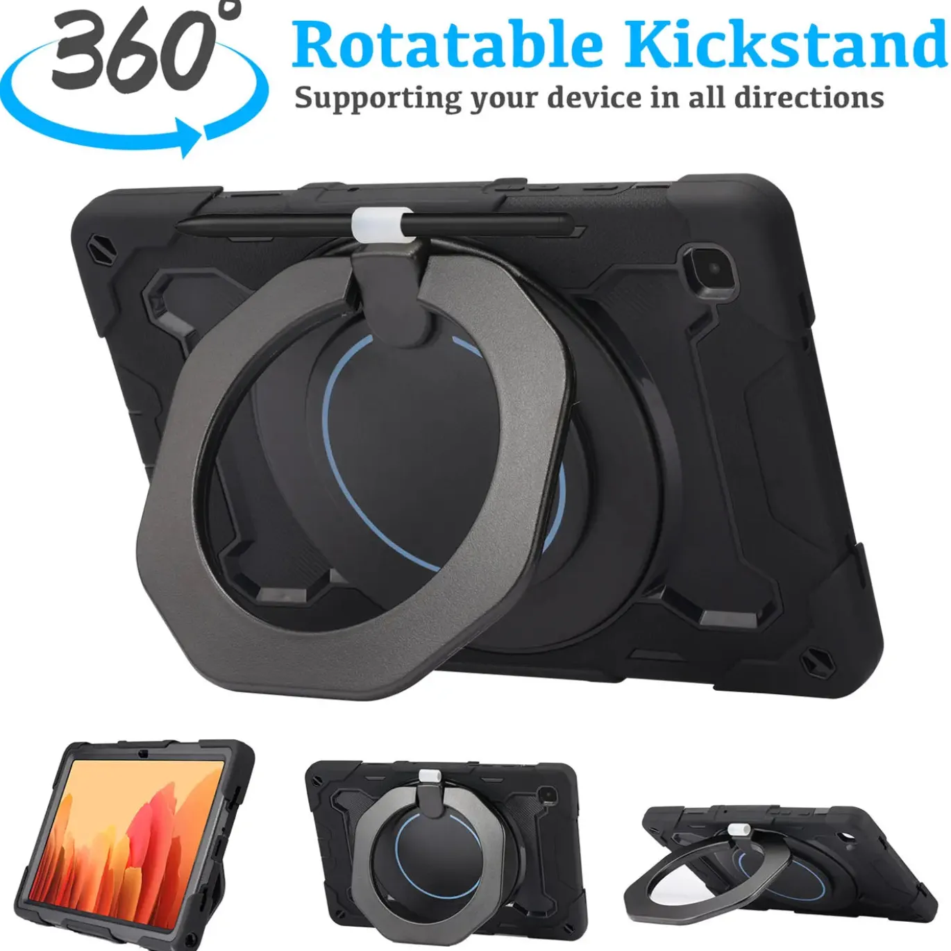 Samsung Galaxy Tab A7 10.4 - Armor Case mit Ständer & Schultergurt
