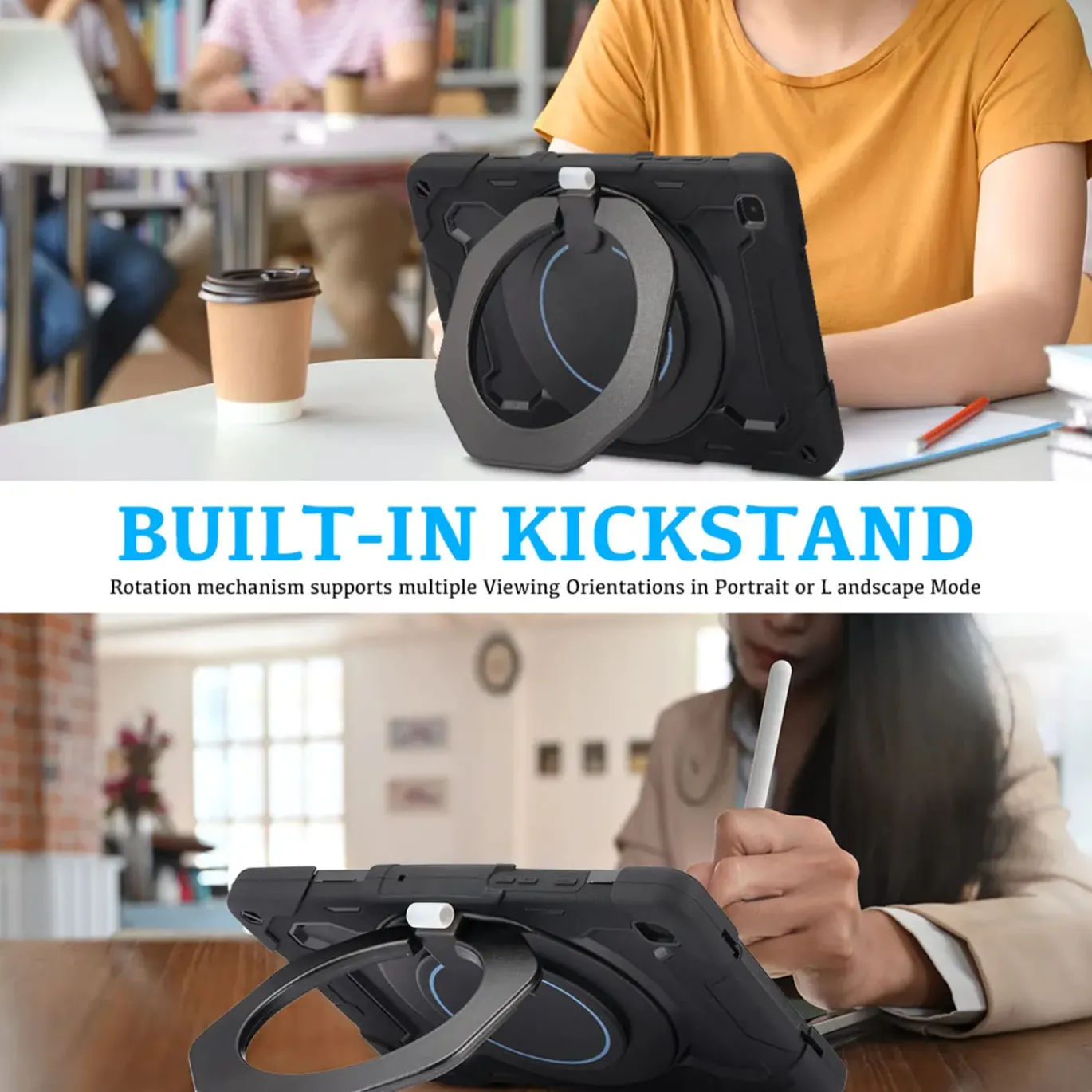 Samsung Galaxy Tab A7 10.4 - Armor Case mit Ständer & Schultergurt