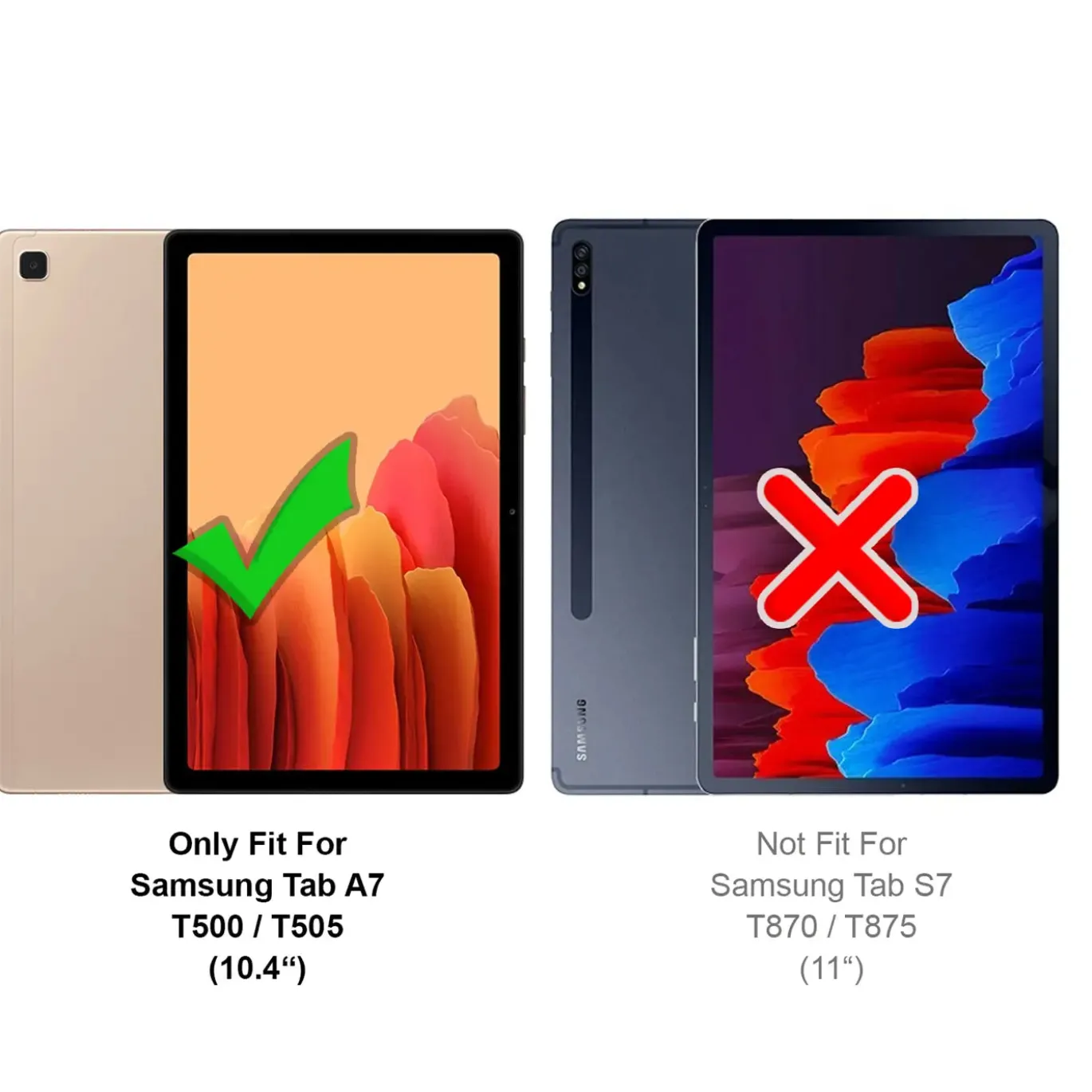 Samsung Galaxy Tab A7 10.4 - Panzerglas gehärtet für Display