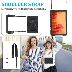 Samsung Galaxy Tab A7 Lite 8.7 - Armor Case mit Ständer & Schultergurt