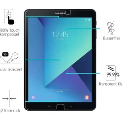 Samsung Galaxy Tab S3 9.7 - Panzerglas gehärtet für Display