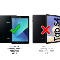 Samsung Galaxy Tab S3 9.7 - Tablet TPU Hülle Schwarz
