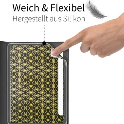 Samsung Galaxy Tab S9+ / S9 FE+ - Tablet Klapphülle im Jeanslook
