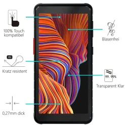 Samsung Galaxy XCover 5 - 2x 9H Panzer Glasfolie, Displayfolie