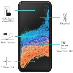 Samsung Galaxy XCover 6 Pro - 2x 9H Panzer Glasfolie, Displayfolie