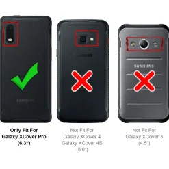 Samsung Galaxy Xcover Pro - 2x 9H Panzer Glasfolie, Displayfolie