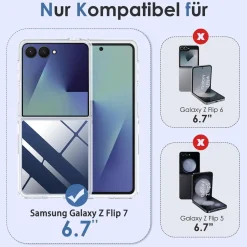 Samsung Galaxy Z FLIP 7 - Slim Clear Case Hülle