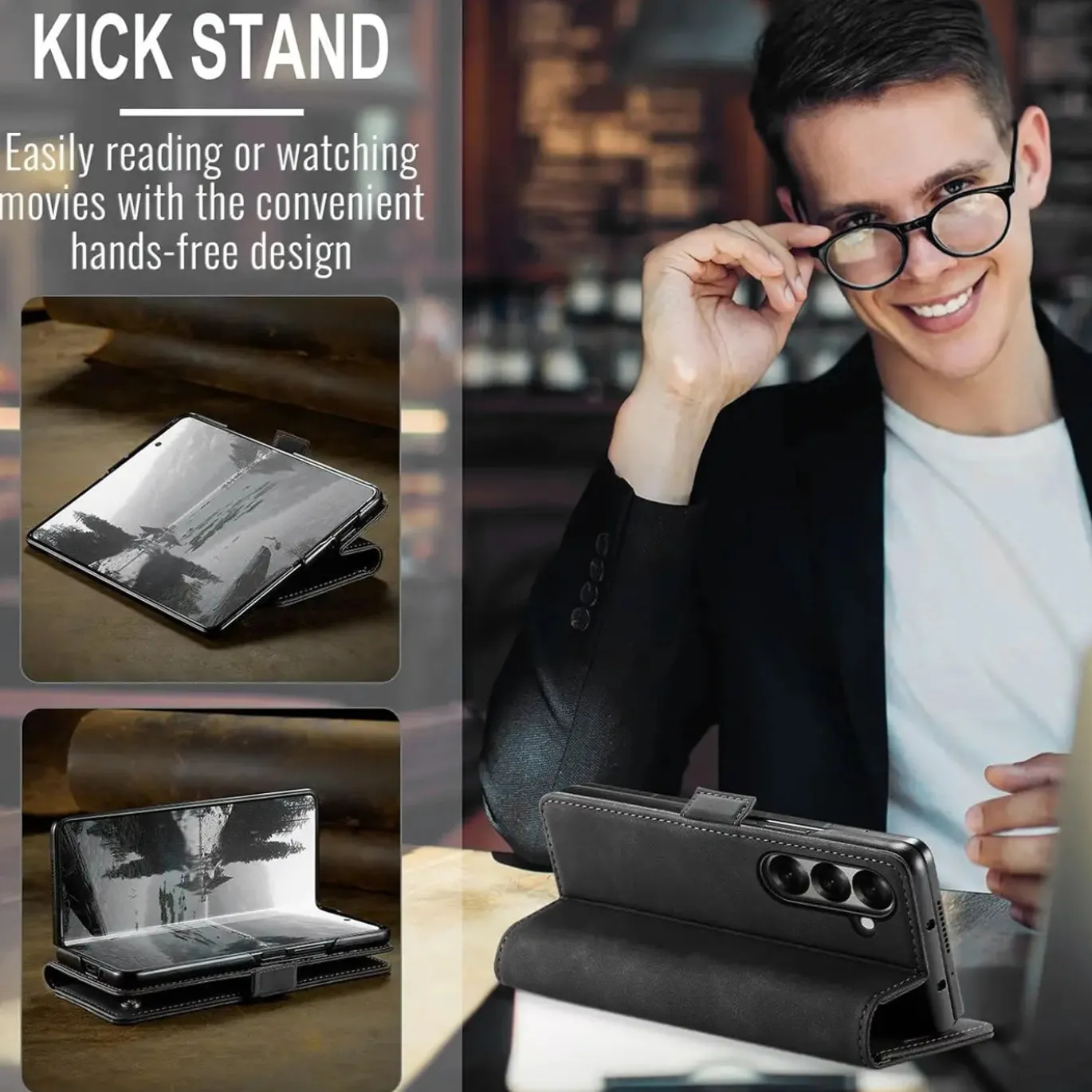 Samsung Galaxy Z FOLD 7 - Klapphülle mit Kartenfächern