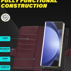 Samsung Galaxy Z FOLD 5 - Robuste Klapphülle mit RFID Block
