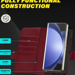 Samsung Galaxy Z FOLD 5 - Robuste Klapphülle mit RFID Block