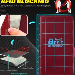 Samsung Galaxy Z FOLD 6 - Robuste Klapphülle mit RFID Block