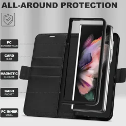 Samsung Galaxy Z FOLD 3 - Robuste Klapphülle mit RFID Block