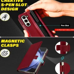 Samsung Galaxy Z FOLD 7 - Robuste Klapphülle mit RFID Block