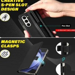 Samsung Galaxy Z FOLD 7 - Robuste Klapphülle mit RFID Block