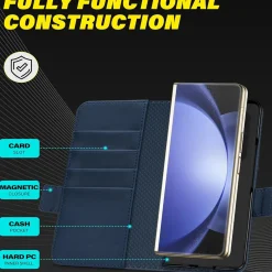Samsung Galaxy Z FOLD 7 - Robuste Klapphülle mit RFID Block