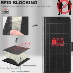 Samsung Galaxy Z FOLD 4 - Robuste Klapphülle mit RFID Block