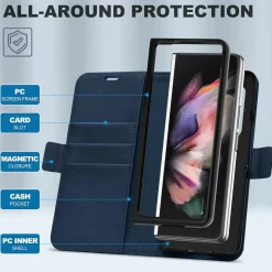 Samsung Galaxy Z FOLD 4 - Robuste Klapphülle mit RFID Block