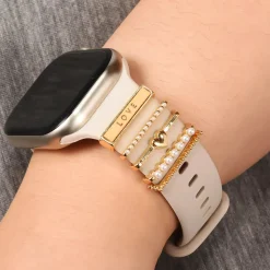 Smartwatch Armbandschmuck Set mit Charms & Deko-Ringen