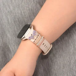 Smartwatch Armbandschmuck Set mit Charms & Deko-Ringen