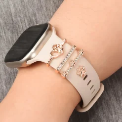 Smartwatch Armbandschmuck Set mit Charms & Deko-Ringen