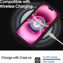 TPU Case für iPhone 17 - Slim Hülle mit Kartenfach & Mikrofaser-Inlay