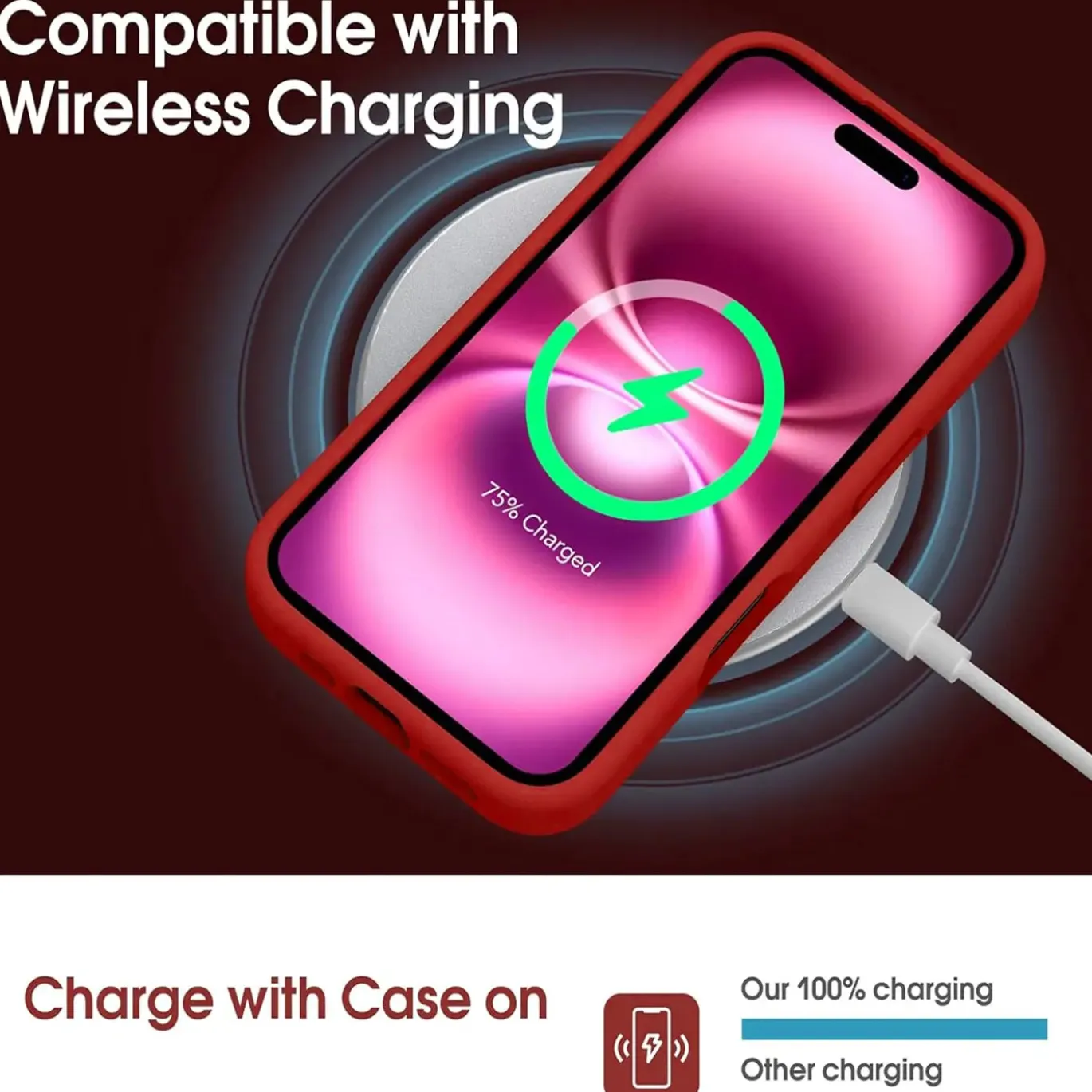TPU Case für iPhone 17 - Slim Hülle mit Kartenfach & Mikrofaser-Inlay