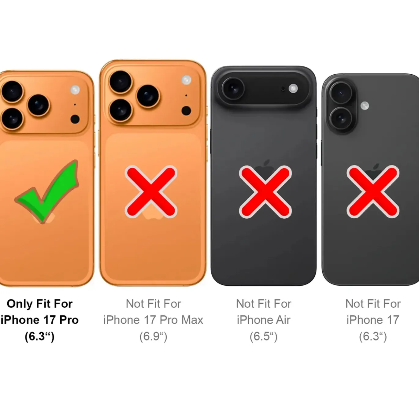 TPU Case für iPhone 17 Pro - Slim Hülle mit Kartenfach & Mikrofaser-Inlay