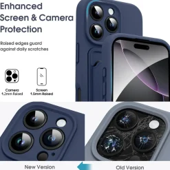 TPU Case für iPhone 17 Pro - Slim Hülle mit Kartenfach & Mikrofaser-Inlay